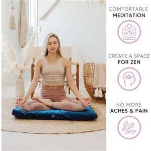 Velvet Zabuton Meditation Mat - Luxurious Meditation Cushion Floor Pillow